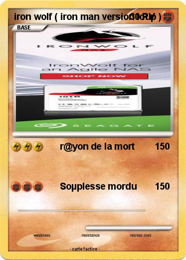 Pokemon iron wolf ( iron man version loup )