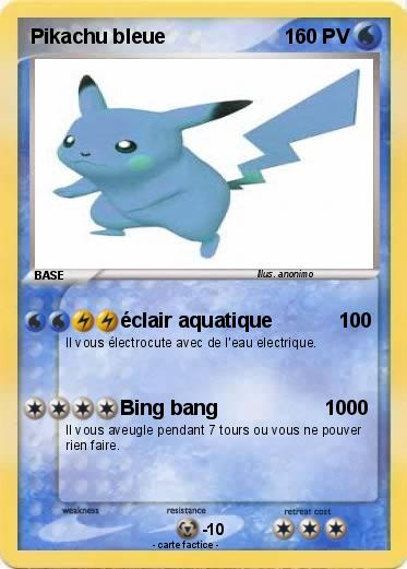Pokemon Pikachu bleue