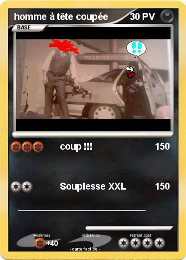 Pokemon homme à tête coupée