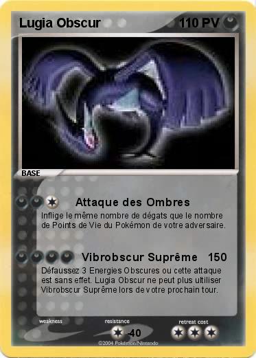 Pokemon Lugia Obscur