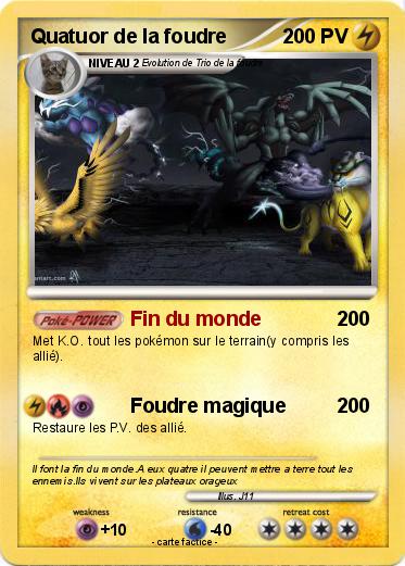 Pokemon Quatuor de la foudre