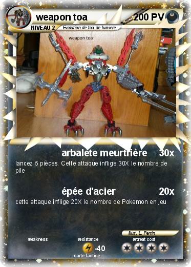 Pokemon weapon toa