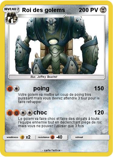 Pokemon Roi des golems