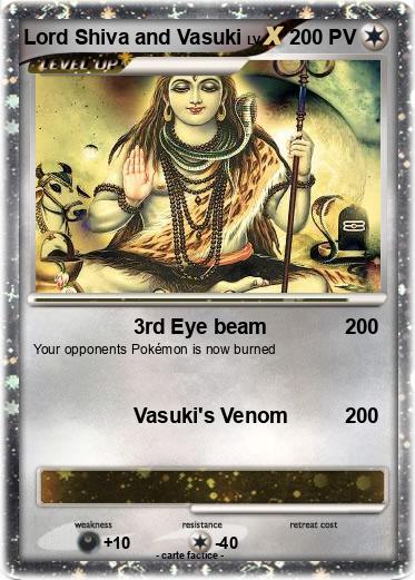 Pokemon Lord Shiva and Vasuki