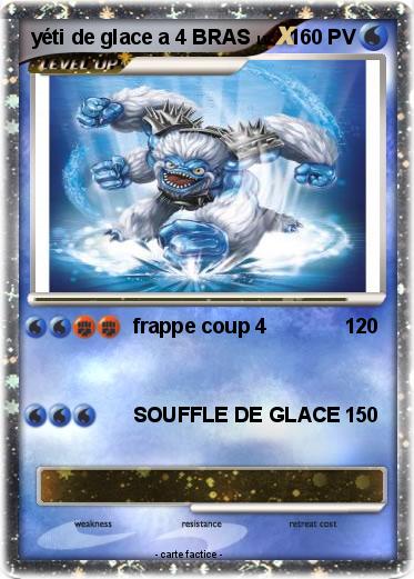 Pokemon yéti de glace a 4 BRAS