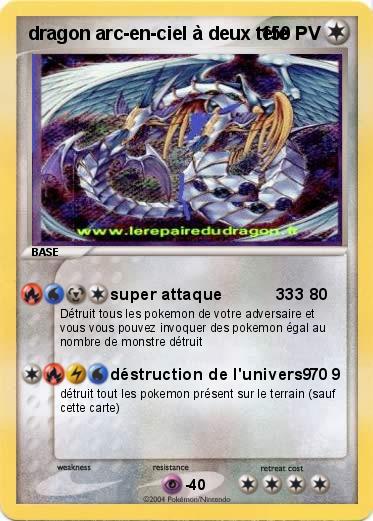 Pokemon dragon arc-en-ciel à deux tête
