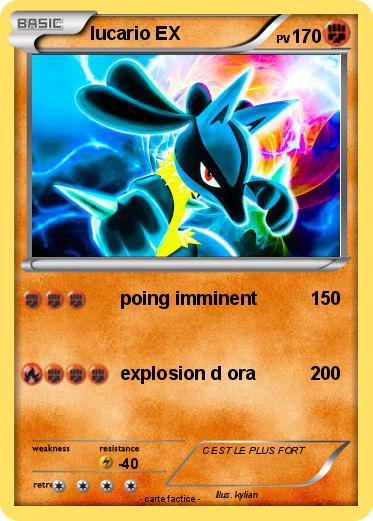 Pokemon lucario EX