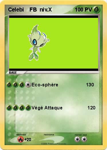 Pokemon Celebi    FB  niv.X