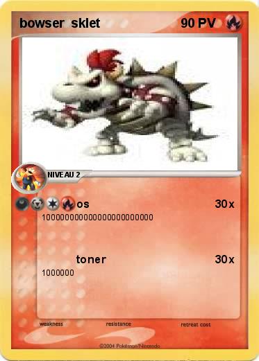 Pokemon bowser  sklet