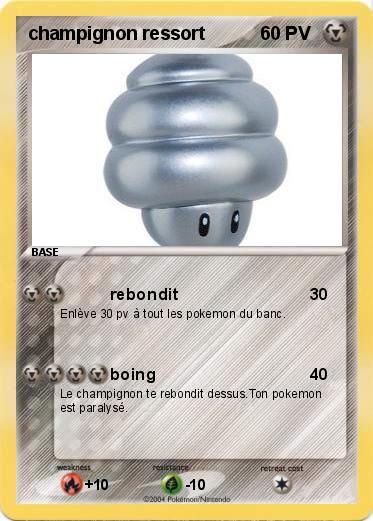 Pokemon champignon ressort