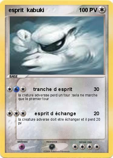 Pokemon esprit  kabuki 