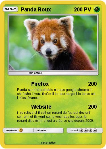 Pokemon Panda Roux
