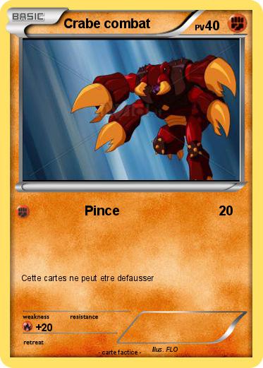 Pokemon Crabe combat