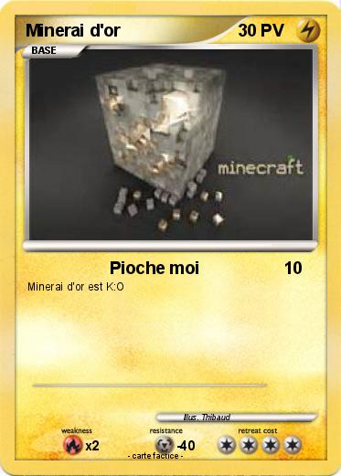Pokemon Minerai d'or