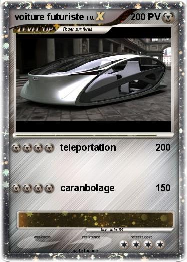 Pokemon voiture futuriste