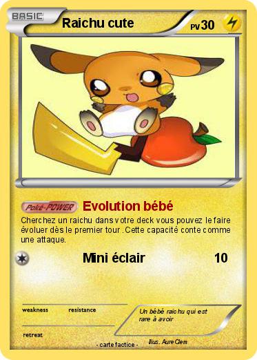 Pokemon Raichu cute