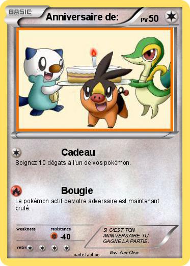 Pokemon Anniversaire de: