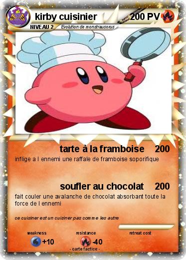 Pokemon kirby cuisinier