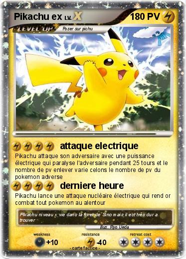 Pokemon Pikachu ex