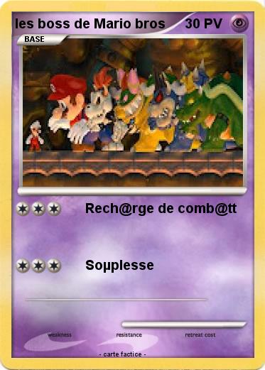 Pokemon les boss de Mario bros