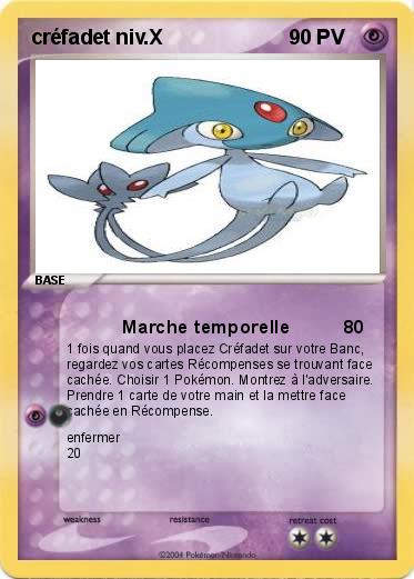 Pokemon créfadet niv.X