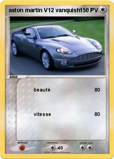 Pokemon aston martin V12 vanquish