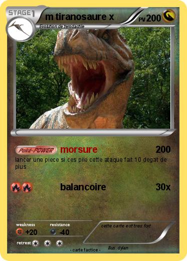 Pokemon m tiranosaure x
