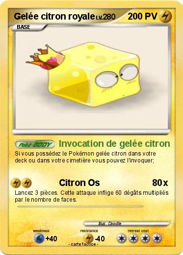 Pokemon Gelée citron royale