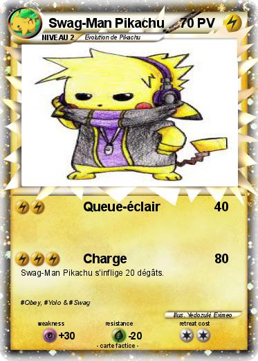 Pokemon Swag-Man Pikachu