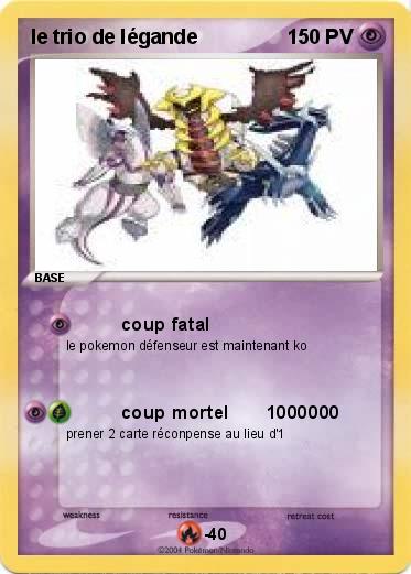 Pokemon le trio de légande