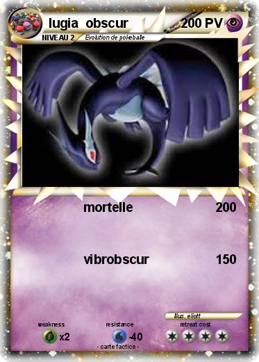 Pokemon lugia  obscur