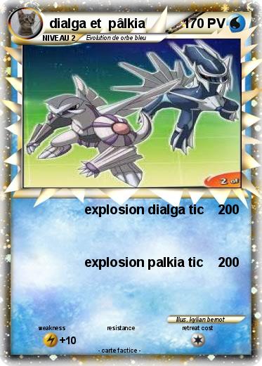 Pokemon dialga et  pâlkia