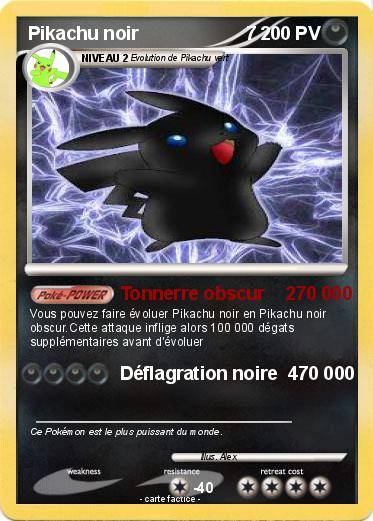 Pokemon Pikachu noir                     7