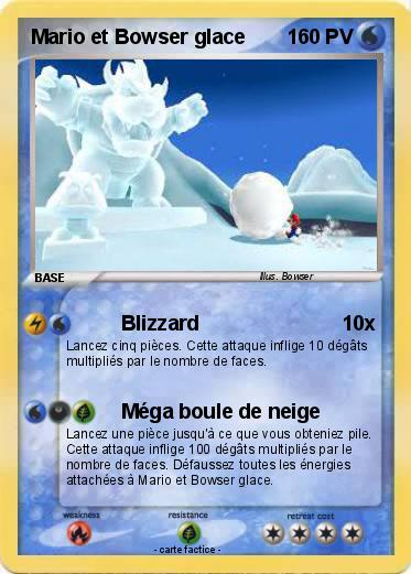 Pokemon Mario et Bowser glace