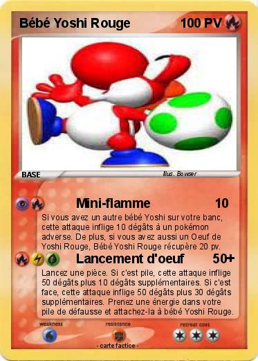 Pokemon Bébé Yoshi Rouge