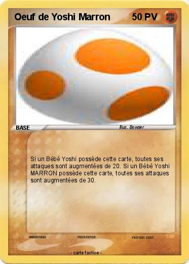 Pokemon Oeuf de Yoshi Marron