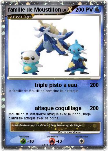 Pokemon famille de Moustillon