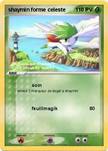 Pokemon shaymin forme celeste