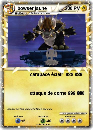 Pokemon bowser jaune