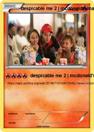 Pokemon despicable me 2 | mcdonald's maroc