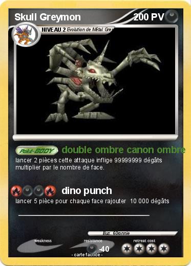 Pokemon Skull Greymon