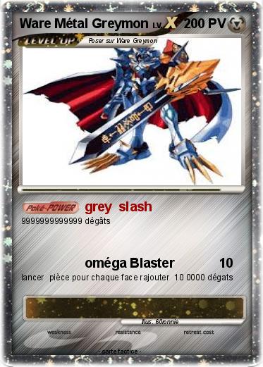 Pokemon Ware Métal Greymon