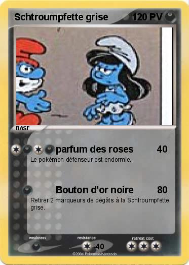 Pokemon Schtroumpfette grise