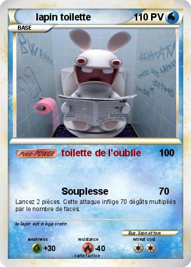 Pokemon lapin toilette