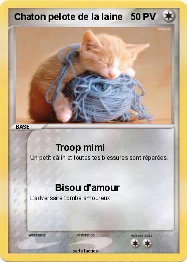 Pokemon Chaton pelote de la laine