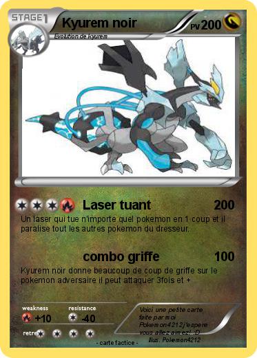 Pokemon Kyurem noir