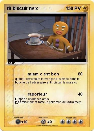 Pokemon tit biscuit nv x 