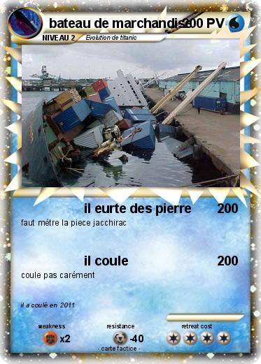 Pokemon bateau de marchandise