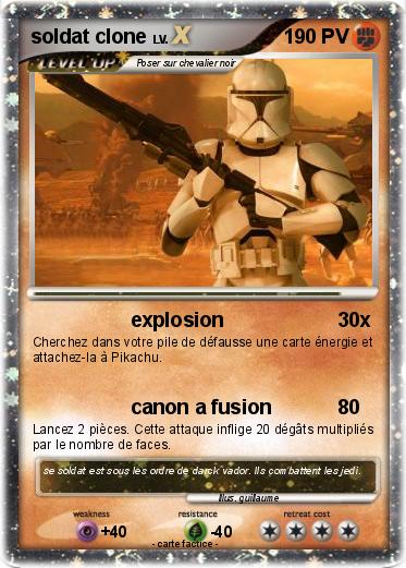 Pokemon soldat clone