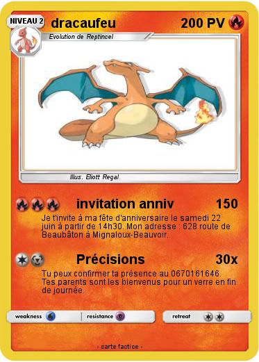 Pokemon dracaufeu